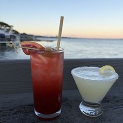 Harbor Lounge - Blood Orange Mule and Lemon Drop Martini