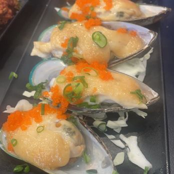Ahi & Vegetable- Ewa Beach - Baked mussels..they also have spicy baked mussels (3 piece per order - Sushi Bars Near Me - Ewa Beach, Hawaii Ahi & Vegetable- Ewa Beach - Baked mussels..they also have spicy baked mussels (3 piece per order - Sushi Bars Near Me - Ewa Beach, Hawaii