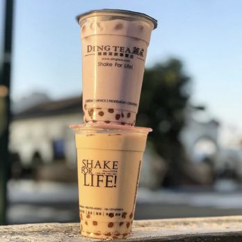 Ding Tea Carlsbad - two cups of drink - Bubble Tea Near Me - Carlsbad, California Ding Tea Carlsbad - two cups of drink - Bubble Tea Near Me - Carlsbad, California