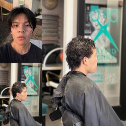 Dayvid Henry Salon - Perms make it so much easier in the summer.. before and after