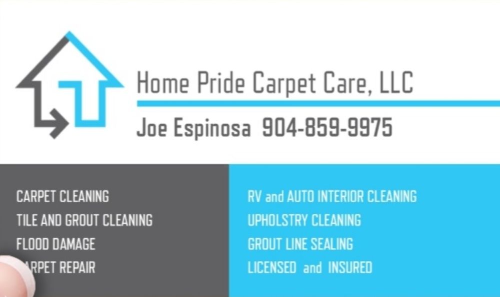 HOME PRIDE CARPET CARE Jacksonville, FL Yelp