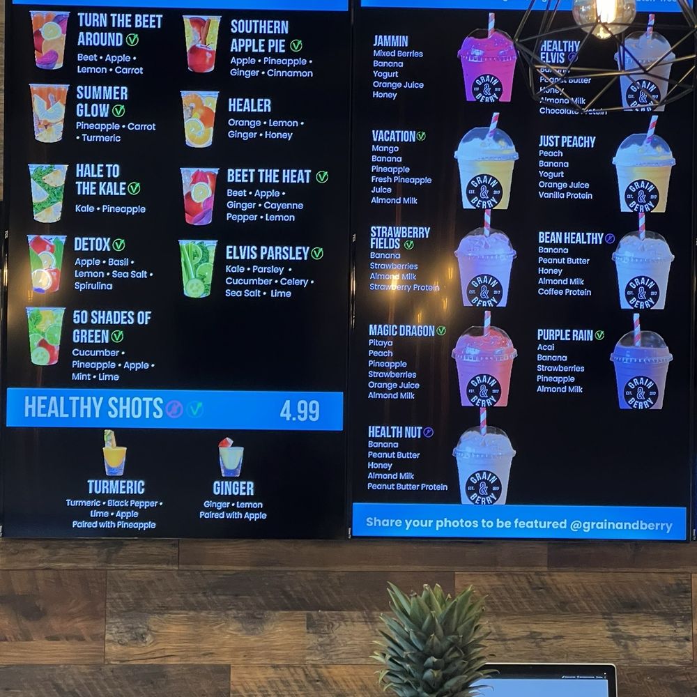 Grain and Berry - Rowlett - Smoothie and juice menu - Vegetarian Near Me - Rowlett, Texas Grain and Berry - Rowlett - Smoothie and juice menu - Vegetarian Near Me - Rowlett, Texas