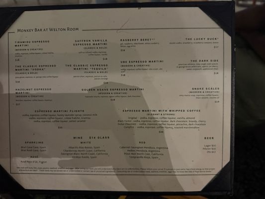 Menu photo 7 Welton Room Denver, CO Menu photo 7 Welton Room Denver, CO