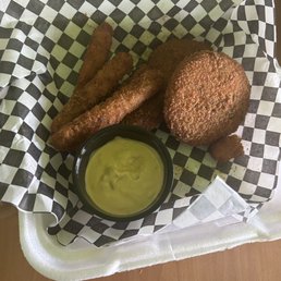 Crab cakes x2 and Fried Calamari Crab cakes x2 and Fried Calamari