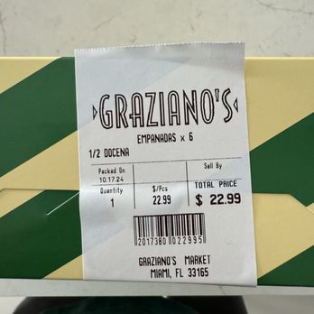 Graziano's Mercado - Pricy empanadas. The meat and ham/cheese empanadas are the best. - Butcher Near Me - Miami, Florida Graziano's Mercado - Pricy empanadas. The meat and ham/cheese empanadas are the best. - Butcher Near Me - Miami, Florida