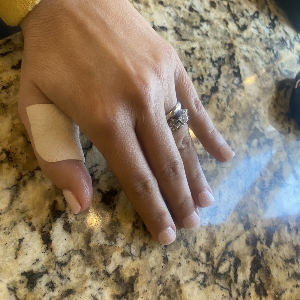 Dipping powder manicure