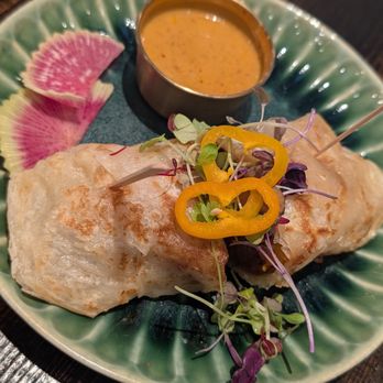 Thai Social - Stewed Beef and sweet potato roti with massaman curry - Thai Near Me - New York, New York Thai Social - Stewed Beef and sweet potato roti with massaman curry - Thai Near Me - New York, New York