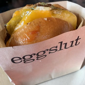Eggslut - Sausage, egg, & cheese - Breakfast & Brunch Near Me - Los Angeles, California Eggslut - Sausage, egg, & cheese - Breakfast & Brunch Near Me - Los Angeles, California