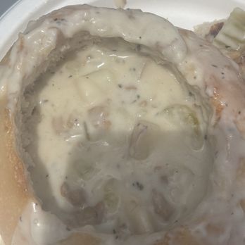 Pier 101 Seafood - Clam chowder bowl . Sorry it's a bad photo but it wasn't until I started eating it I realized this needed bragging rights. 100% yummy - Seafood Near Me - Grover Beach, California Pier 101 Seafood - Clam chowder bowl . Sorry it's a bad photo but it wasn't until I started eating it I realized this needed bragging rights. 100% yummy - Seafood Near Me - Grover Beach, California