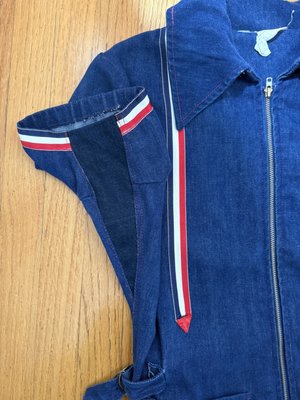 Vintage jumpsuit with gusset