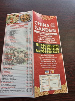 Menu photo 4 China Garden North Lauderdale, FL