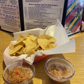 Tino's Too Mexican Restaurant - Chips and yummy homemade salsa - Mexican Near Me - Plano, Texas
