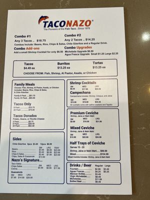 Menu photo 2 Taco Nazo Walnut, CA Menu photo 2 Taco Nazo Walnut, CA