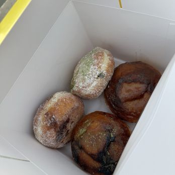 Yozm Donuts - Nutella donut, matcha donut, and two matcha brûlée donuts. - Donuts Near Me - Buena Park, California