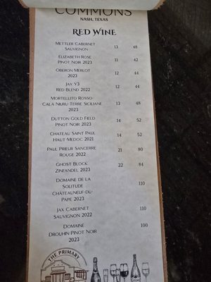 Menu photo 5 The Primary Commons Nash, TX Menu photo 5 The Primary Commons Nash, TX