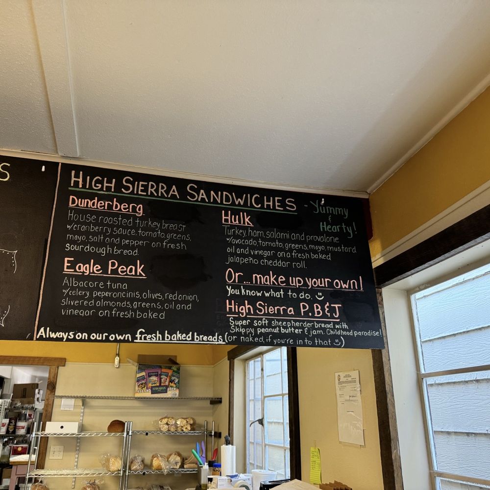 High Sierra Bakery - Menu - Bakeries Near Me - Bridgeport, California High Sierra Bakery - Menu - Bakeries Near Me - Bridgeport, California