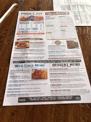Menu photo 3 Wild Wing Cafe Johnson City, TN