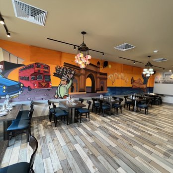 Bombay Blue Indian Bistro - Beautiful Artwork and Colorful combination - Indian Near Me - Edison, New Jersey