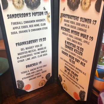 Papi's Tacos - Halloween drink menu - Mexican Near Me - Towson, Maryland