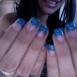 Goleta Nails & Spa - Blue leopard print