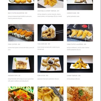 Kinja Sushi - Appetizer menu - Ramen Near Me - San Ramon, California Kinja Sushi - Appetizer menu - Ramen Near Me - San Ramon, California