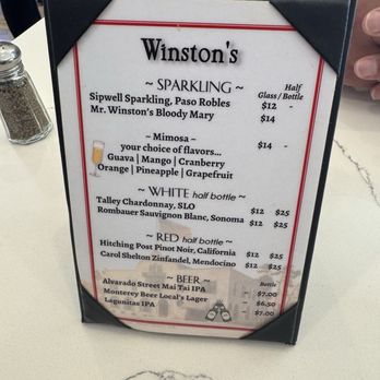 Winston’s Brunch Place - Drink Menu - Breakfast & Brunch Near Me - Pacific Grove, California Winston’s Brunch Place - Drink Menu - Breakfast & Brunch Near Me - Pacific Grove, California
