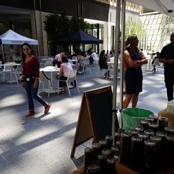 Peachtree Green Market Center - People walking through all the choices.