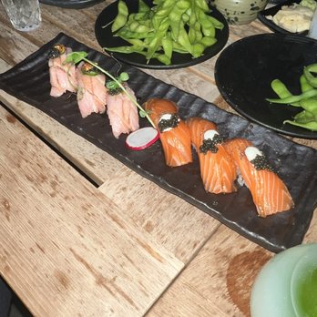 MF Sushi - O-Toro Signature Nigiri Salmon nigiri with dill - Japanese Near Me - Atlanta, Georgia MF Sushi - O-Toro Signature Nigiri Salmon nigiri with dill - Japanese Near Me - Atlanta, Georgia