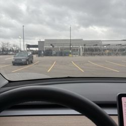 Tesla Superchargers - Facing away from chargers