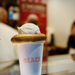 Glace - S'more Hot Chocolate with whipped cream @ inside the store