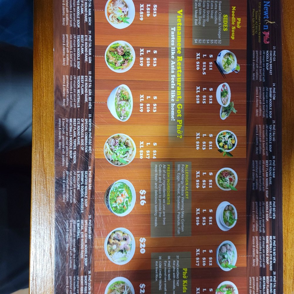Newton Pho - Menu - Vietnamese Near Me - Tucson, Arizona Newton Pho - Menu - Vietnamese Near Me - Tucson, Arizona