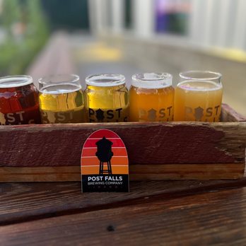 Post Falls Brewing - Taster flight - Breweries Near Me - Post Falls, Idaho Post Falls Brewing - Taster flight - Breweries Near Me - Post Falls, Idaho