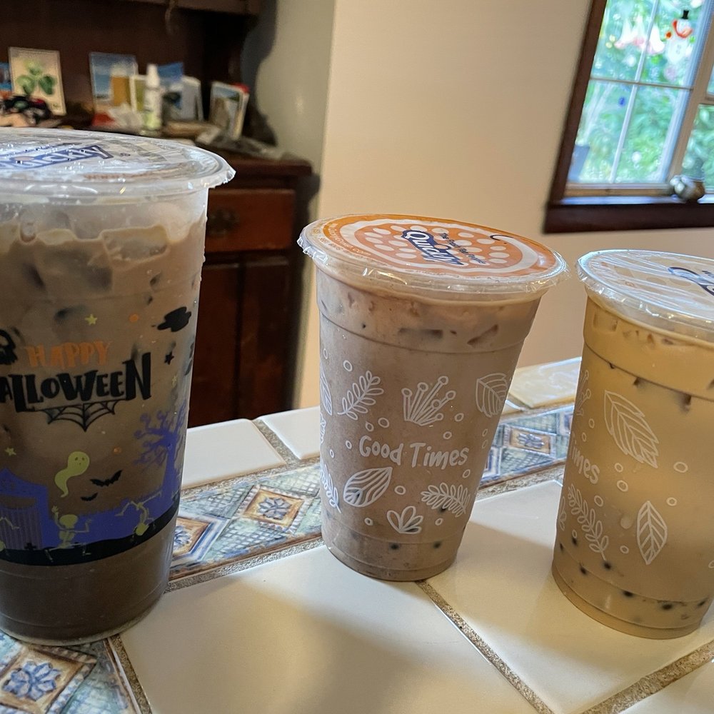 Quickly Boba N Snow - Vietnamese coffee on left and chia milk teas on right. - Bubble Tea Near Me - Orlando, Florida Quickly Boba N Snow - Vietnamese coffee on left and chia milk teas on right. - Bubble Tea Near Me - Orlando, Florida