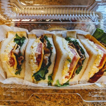Frontier Market - Yum! Club style sandwich with egg salad, BLT, cheese. - Imported Food Near Me - Hartsdale, New York Frontier Market - Yum! Club style sandwich with egg salad, BLT, cheese. - Imported Food Near Me - Hartsdale, New York