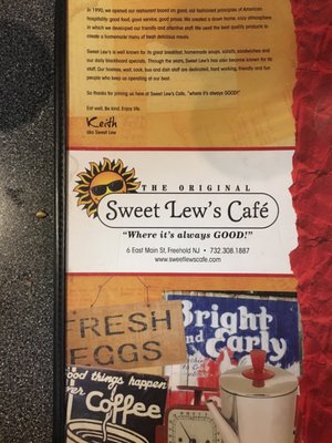 Menu photo 8 Sweet Lew's Hometown Cafe Freehold, NJ Menu photo 8 Sweet Lew's Hometown Cafe Freehold, NJ