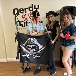 Nerdy By Nature Escape Rooms - Fun props at the end!