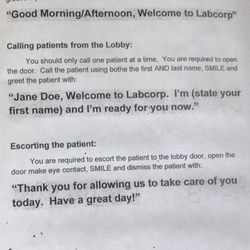 LabCorp - What a joke!!! They barely acknowledge you exist when you walk in.