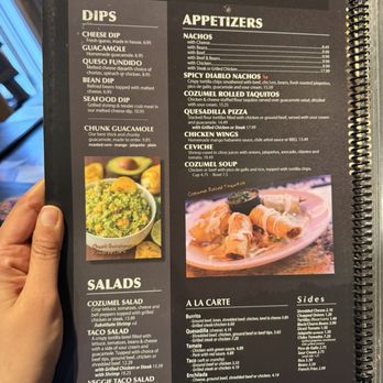 Cozumel - Menu - Mexican Near Me - Lakewood, Ohio