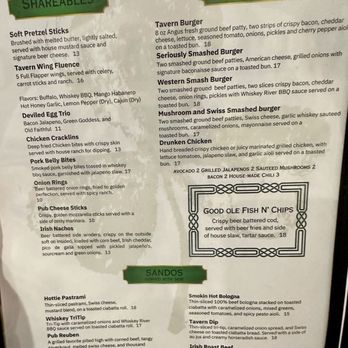 Tavern on Main - Menu - Burgers Near Me - Visalia, California