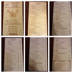 Sun Luck Garden - The new menu