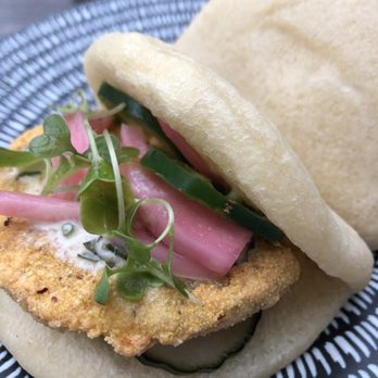 BiXi Beer - Fried green tomato baos - Asian Fusion Near Me - Chicago, Illinois BiXi Beer - Fried green tomato baos - Asian Fusion Near Me - Chicago, Illinois