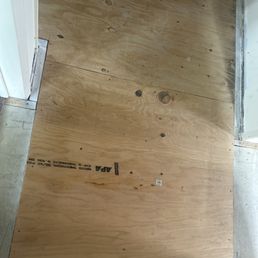 Sub floor never finished. Sub floor never finished.