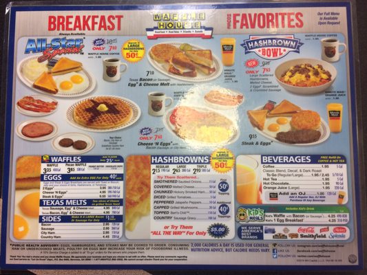 Menu photo 1 Waffle House - Cincinnati Cincinnati, OH