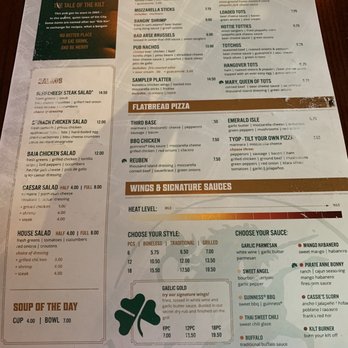 Tilted Kilt Pub & Eatery - Menu - American Near Me - Clarksville, Tennessee Tilted Kilt Pub & Eatery - Menu - American Near Me - Clarksville, Tennessee