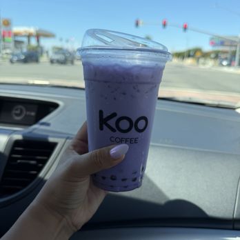Koo Coffee Tea - Taro Milk Tea - 20oz - Coffee & Tea Near Me - Westminster, California Koo Coffee Tea - Taro Milk Tea - 20oz - Coffee & Tea Near Me - Westminster, California