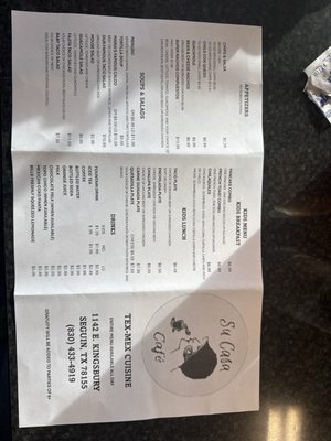 Menu photo 4 Su Casa Cafe Seguin, TX