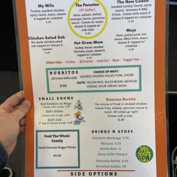 Grom - Menu - Sandwiches Near Me - Jacksonville Beach, Florida Grom - Menu - Sandwiches Near Me - Jacksonville Beach, Florida