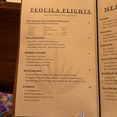 Menu photo 4 Quiote Tequilaria Tampa, FL