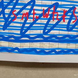 Jewel-Osco - the photo I took of my schedule. (edited for privacy of others)