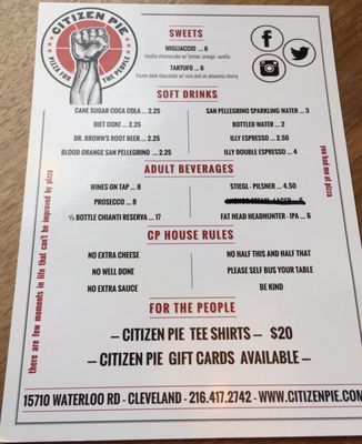 Menu photo 3 Citizen Pie Cleveland, OH Menu photo 3 Citizen Pie Cleveland, OH